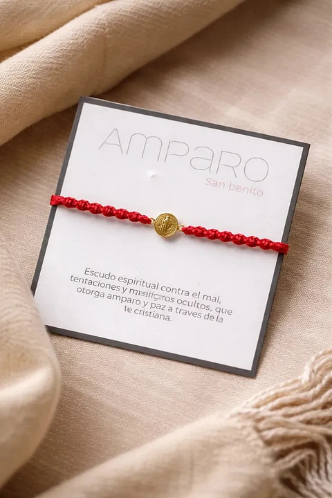Pulsera protectora San benito ajustable