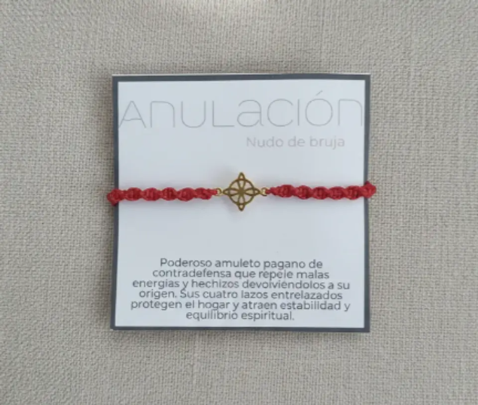 Pulsera protectora Nudo de bruja 1