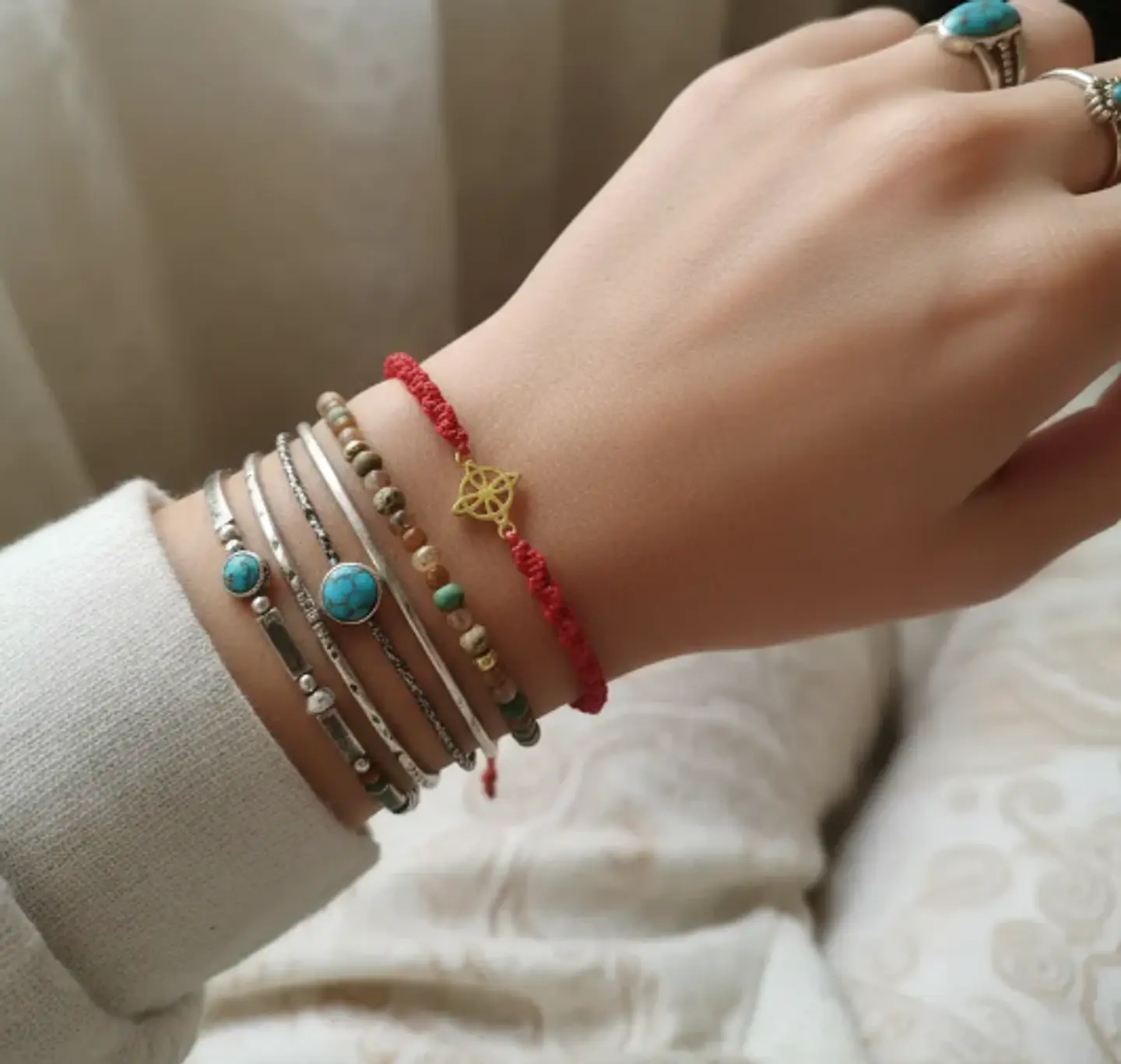 Pulsera protectora Nudo de bruja 3
