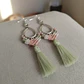 Aros Macramé Coral pastel - Miniatura 1