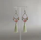 Aros Macramé Coral pastel - Miniatura 2