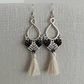 Aros Macramé Coral negro - Miniatura 2