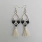 Aros Macramé Coral negro - Miniatura 4