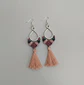 Aros Macramé Coral morados - Miniatura 2