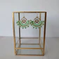 Aros Macramé Lotus Verde agua - Miniatura 3