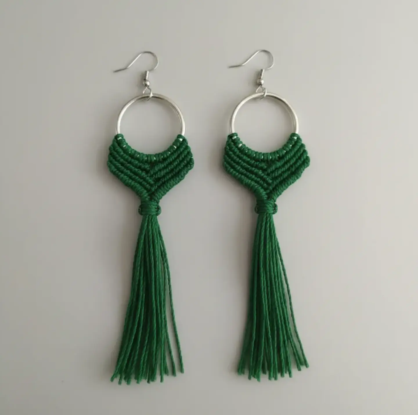 Aros Macramé Alma verde 4