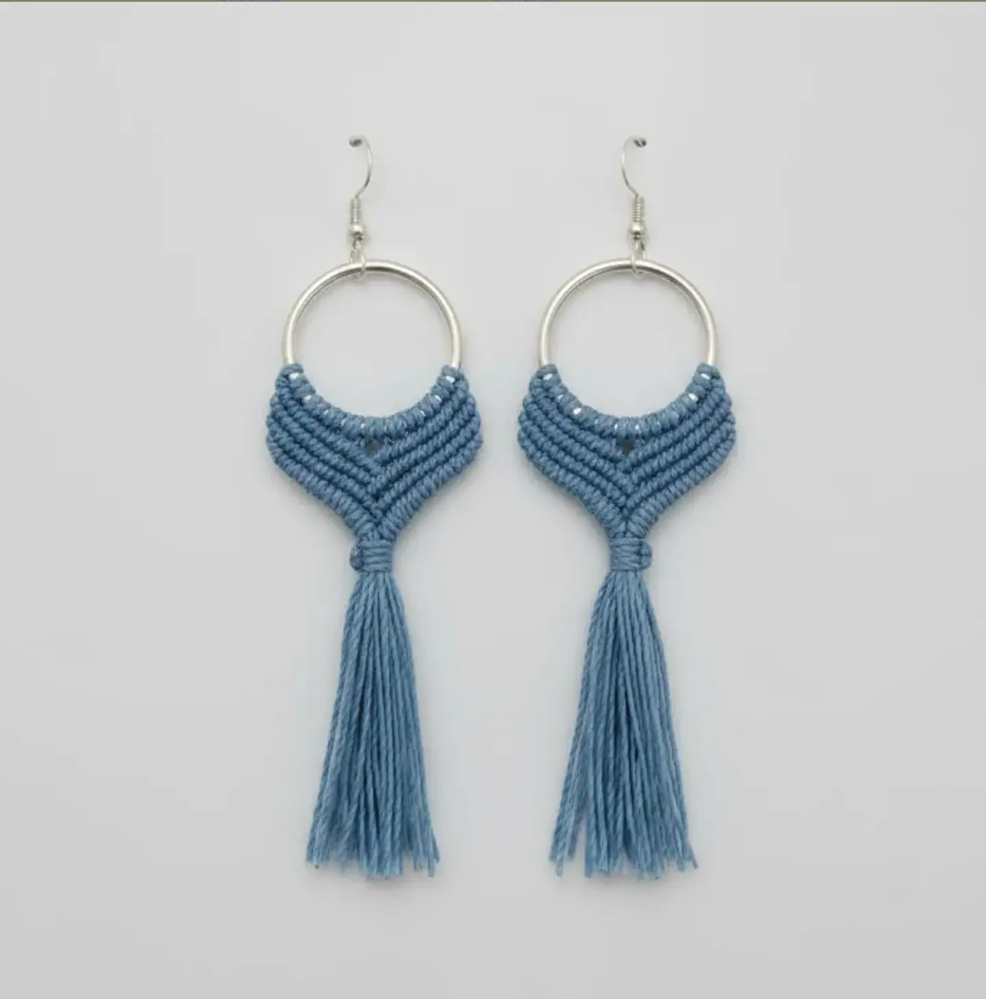 Aros Macramé Alma celeste 1