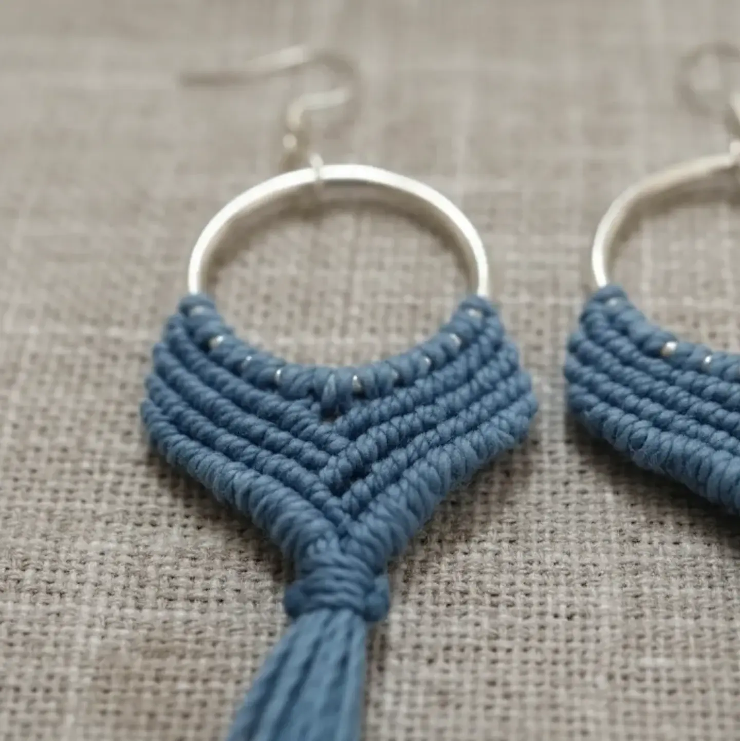 Aros Macramé Alma celeste 3