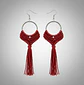 Aros Macramé Alma Rojo - Miniatura 3