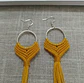 Aros Macramé Alma amarillo - Miniatura 3