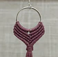 Aros Macramé Alma morado - Miniatura 1