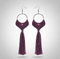 Aros Macramé Alma morado - Miniatura 3