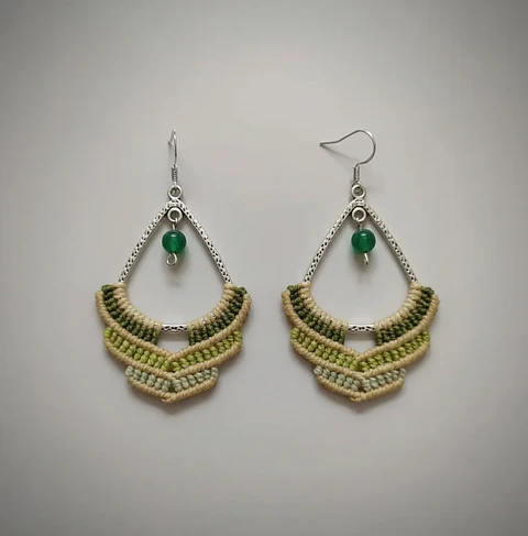 Aros Macramé Try verde