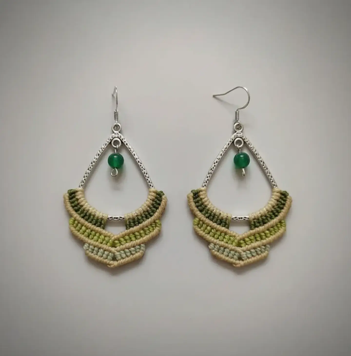Aros Macramé Try verde 1