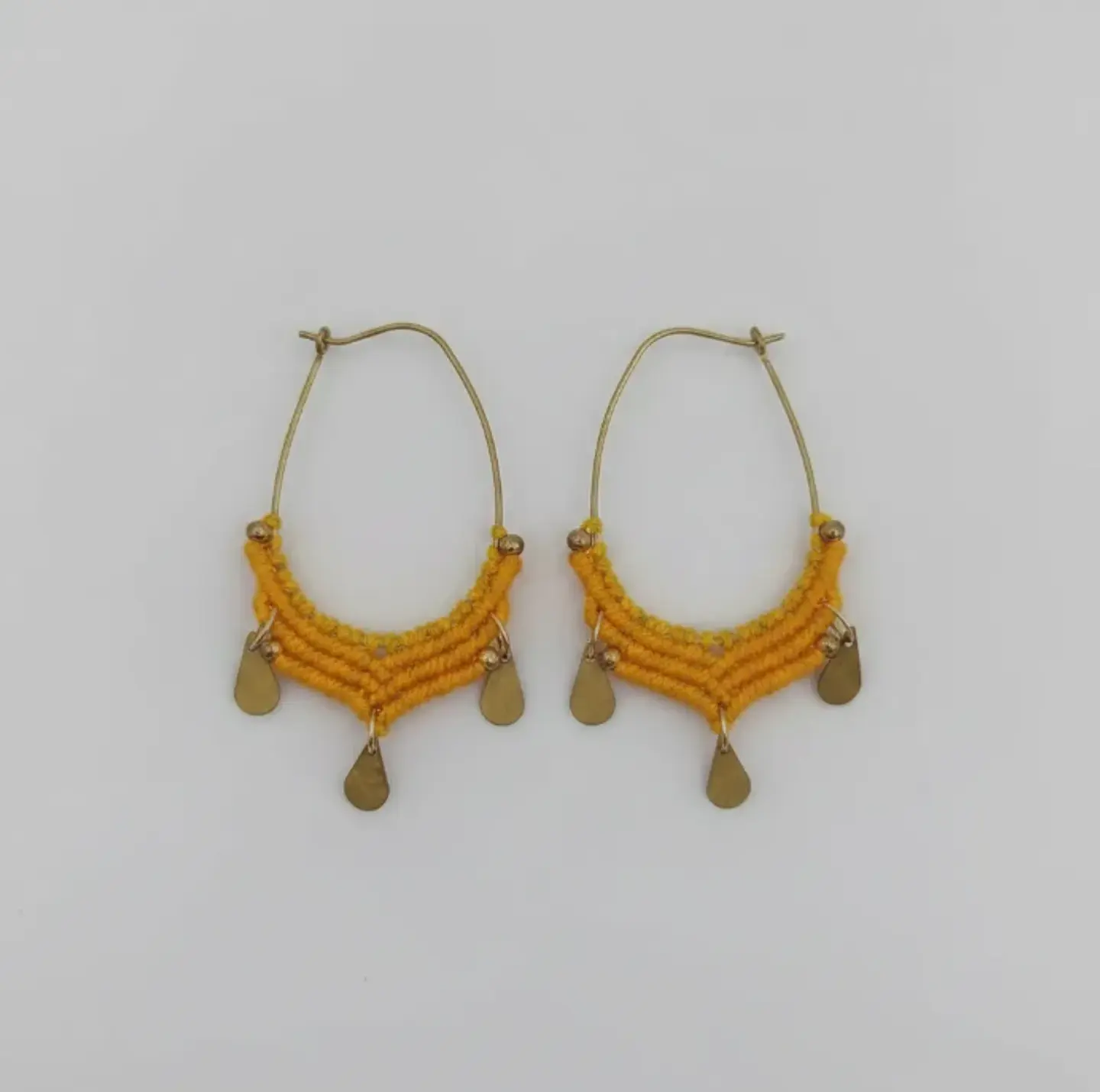 Argollas Macramé Lima Amarallas 2