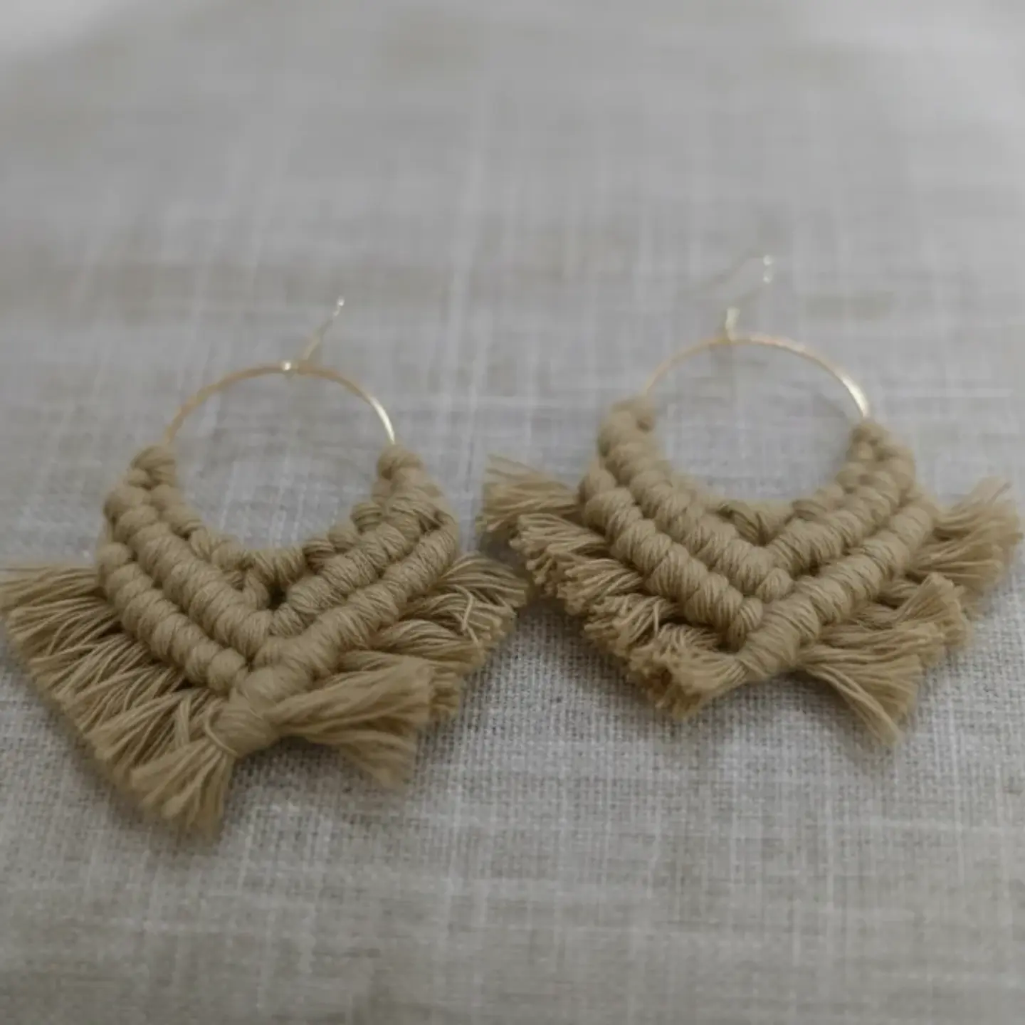 Aros Macramé Cotton beige 1