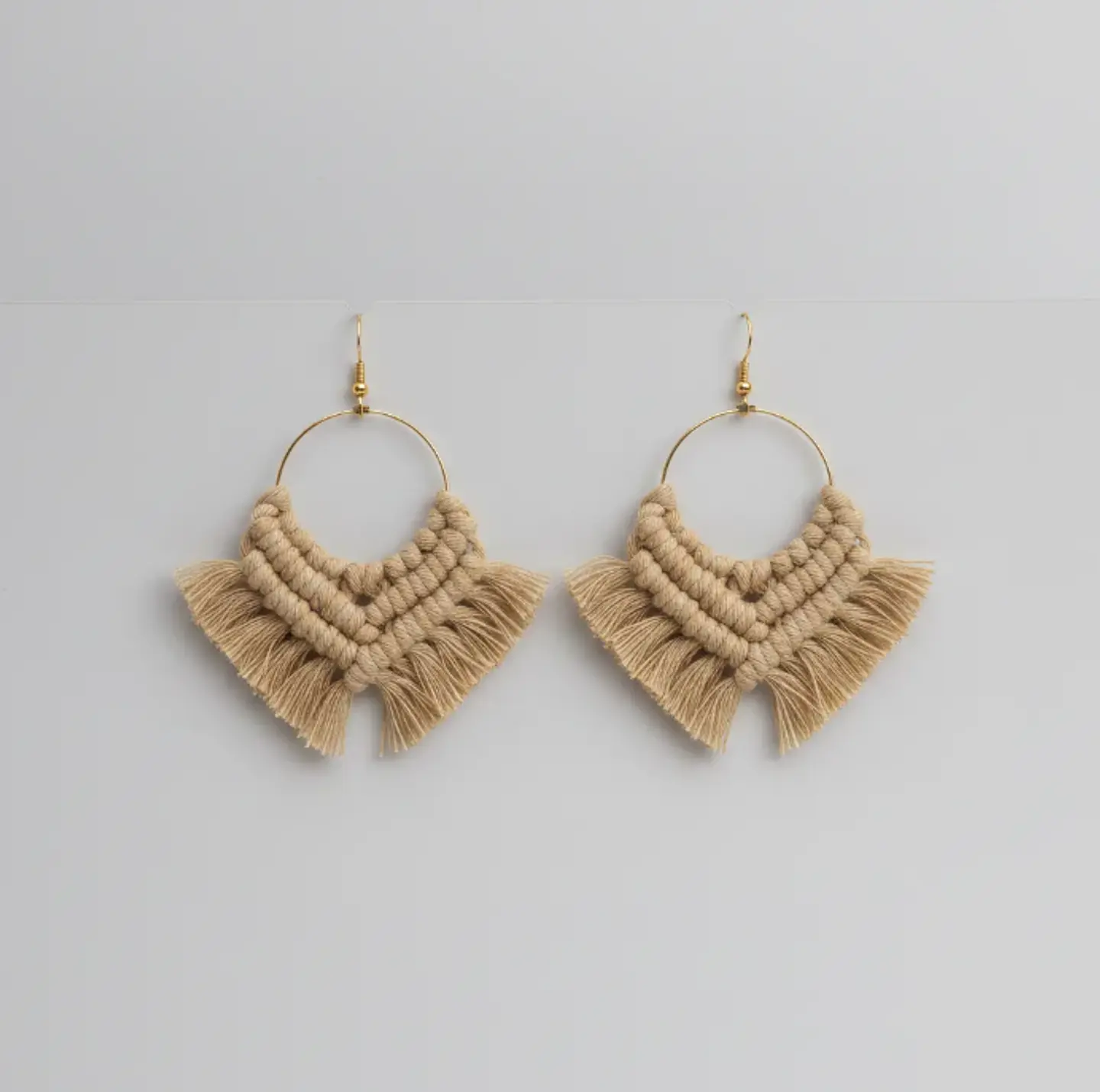 Aros Macramé Cotton beige 3