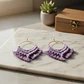 Aros Macramé Cotton Lila - Miniatura 2