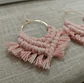 Aros Macramé Cotton Rosa - Miniatura 2