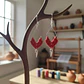 Aros Macramé Arum Rojos - Miniatura 1