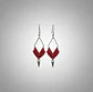 Aros Macramé Arum Rojos - Miniatura 3