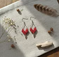 Aros Macramé Arum Rojos - Miniatura 4