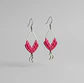 Aros Macramé Arum fucsias - Miniatura 1