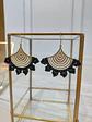 Aros Macramé Abba negros - Miniatura 3