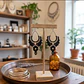 Aros Macramé Boho negro y plateado - Miniatura 4
