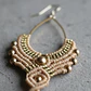 Aros Macramé Boho Beige - Miniatura 1