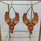 Aros Macramé Boho Rosa - Miniatura 1