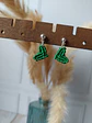 Aros Macramé Love Verde - Miniatura 1