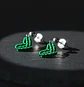 Aros Macramé Love Verde - Miniatura 4