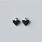 Aros Macramé Love negro - Miniatura 5
