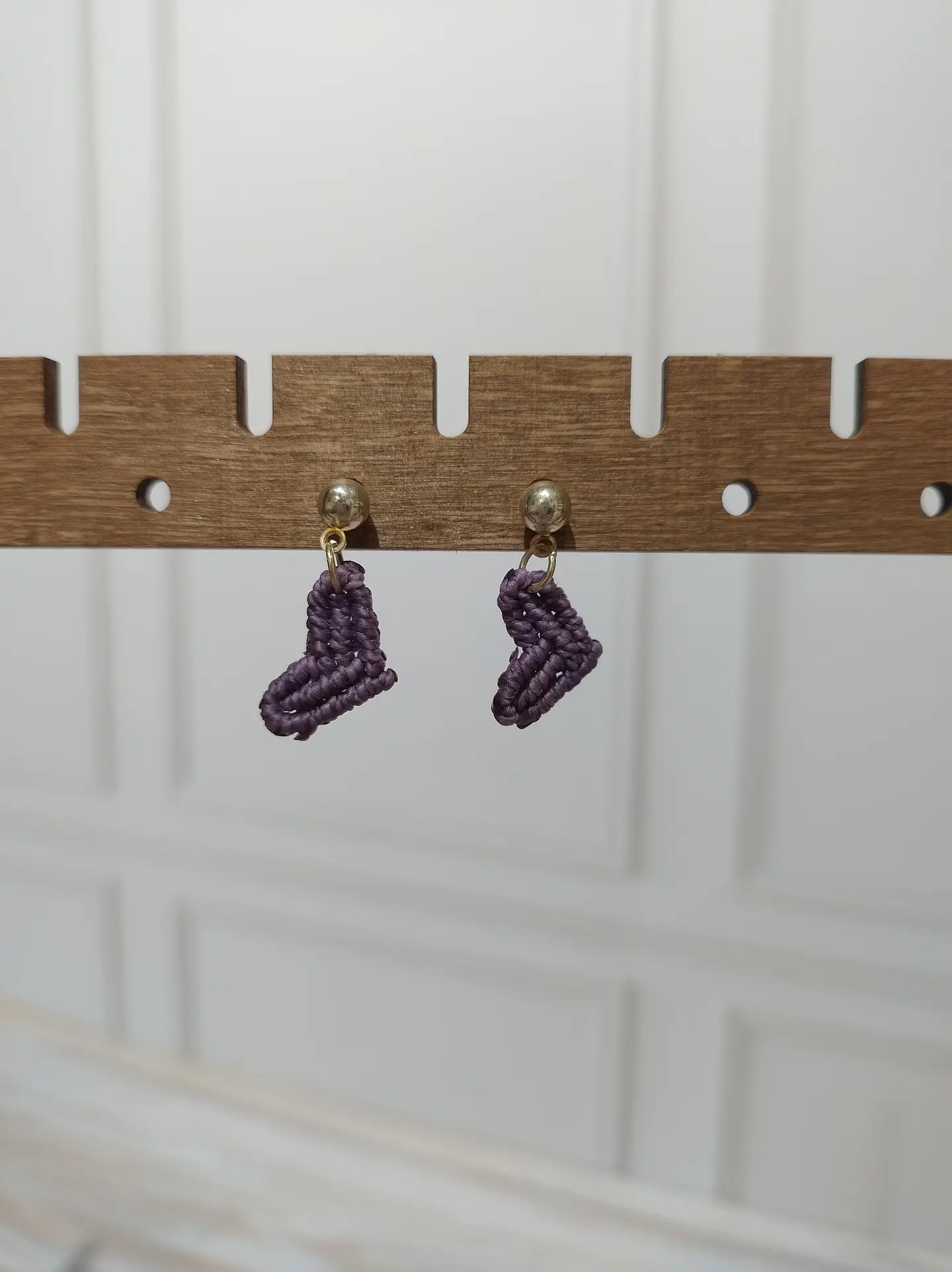 Aros Macramé Love Lila 1