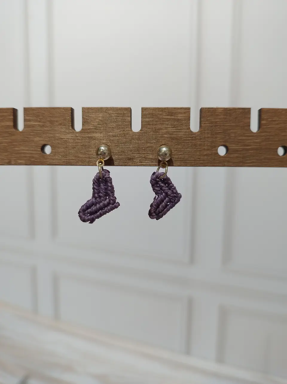 Aros Macramé Love Lila 1