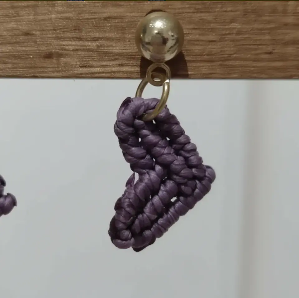 Aros Macramé Love Lila 3