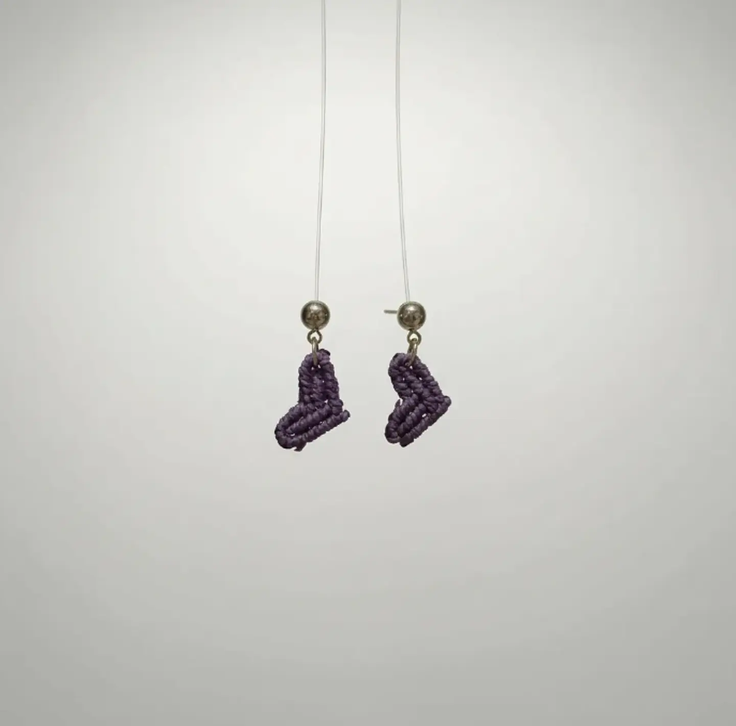 Aros Macramé Love Lila 4