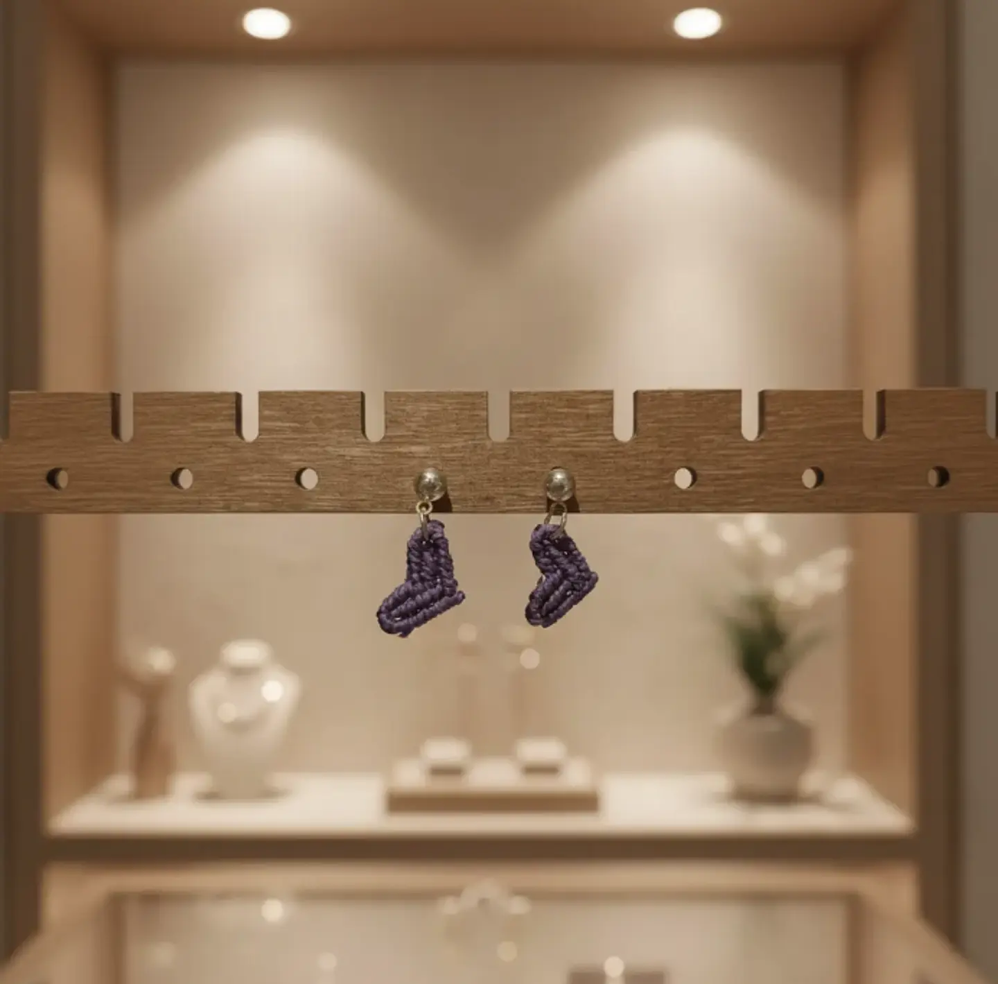 Aros Macramé Love Lila 5