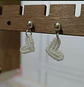 Aros Macramé Love Blancos - Miniatura 1