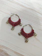 Argollas Macramé Ojo Burdeo - Miniatura 4