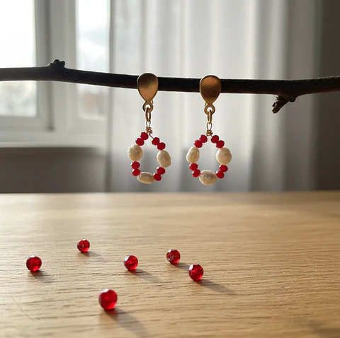 Aros Angel Rojos