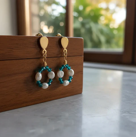 Aros Angel Azul
