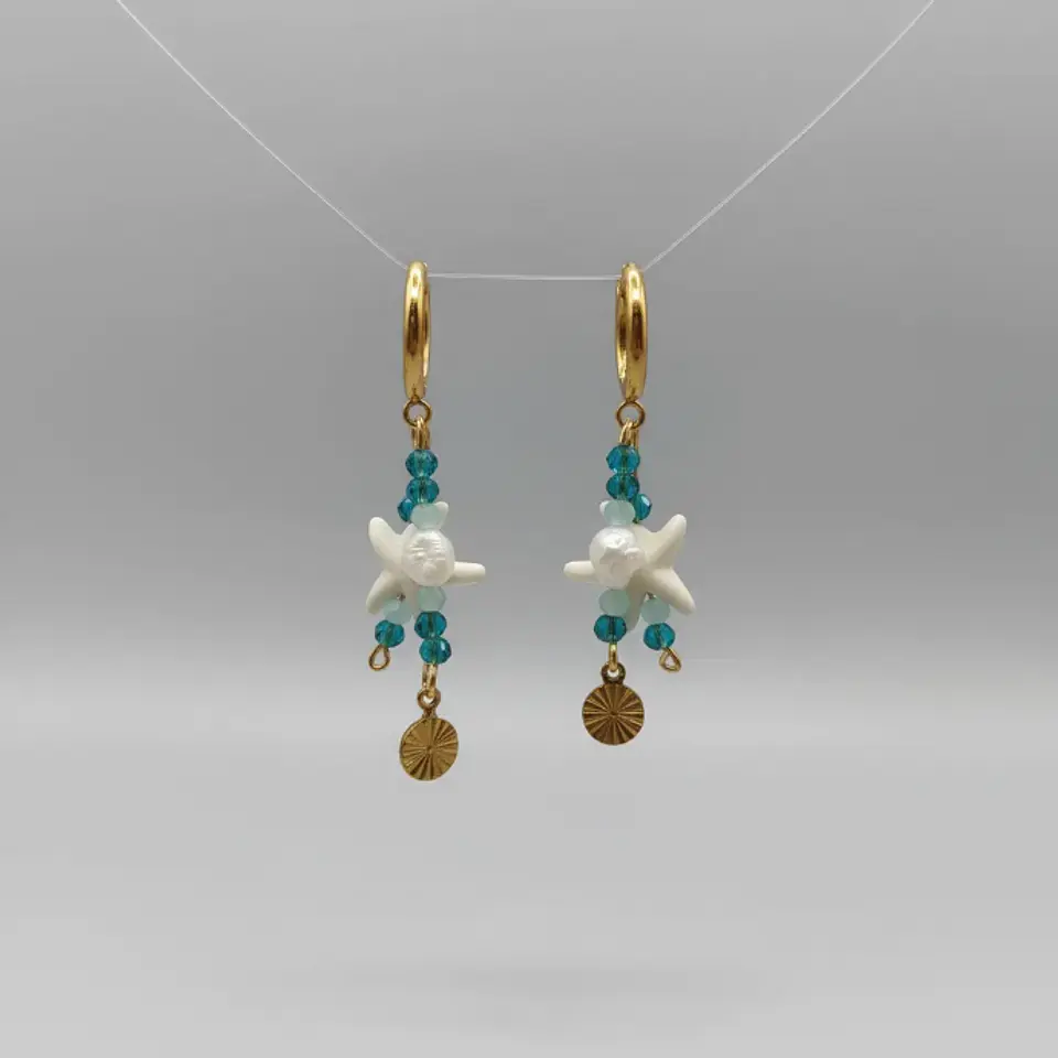 Aros Mood estrella de mar azul 3