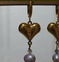 Aros Lulu amatista y perla de rio lila - Miniatura 3