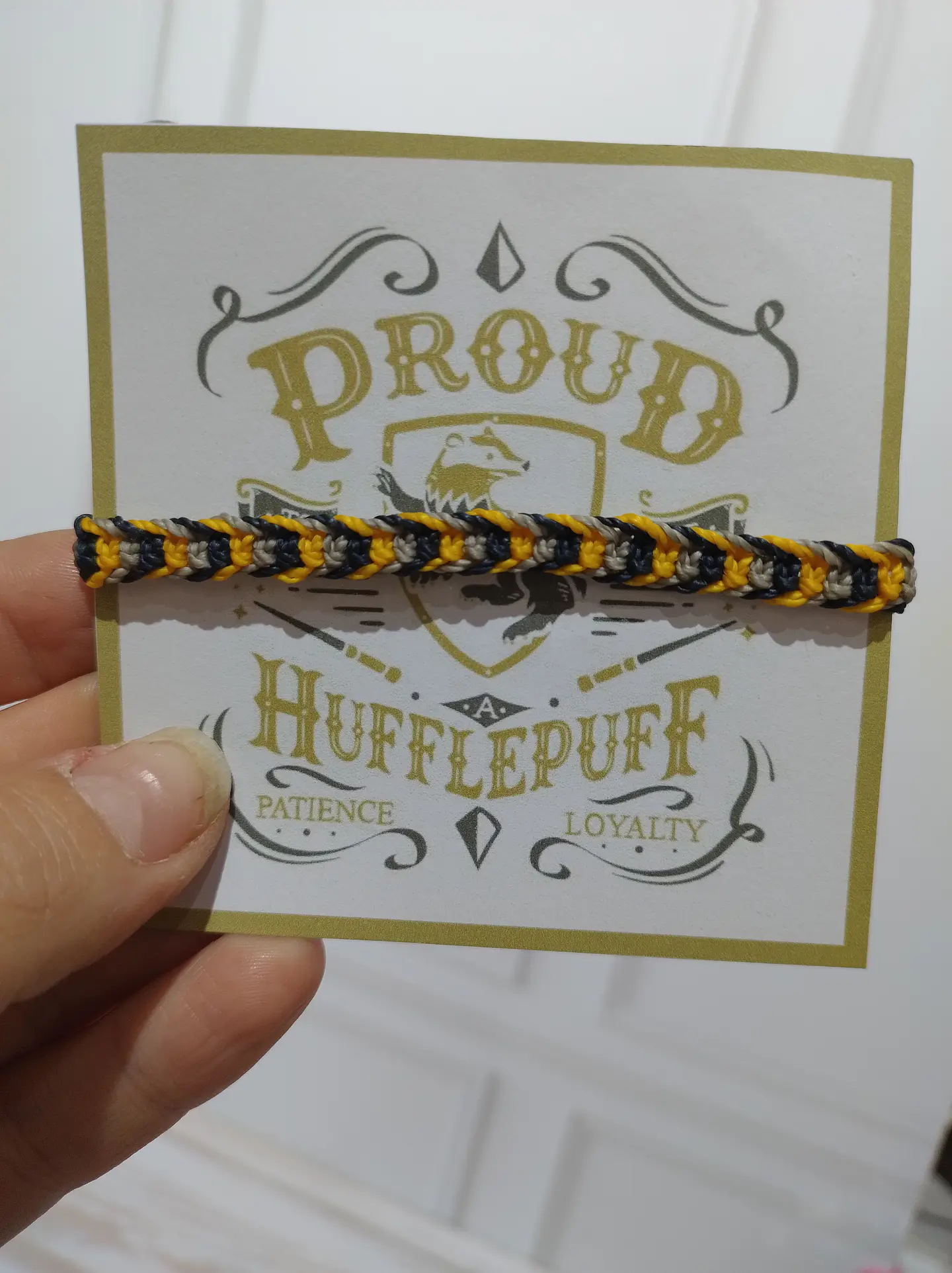 Pulsera Stupefy Harry Potter Hufflepuff 4