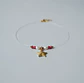 Collar invisible Acero inoxidable estrella con rojo - Miniatura 3
