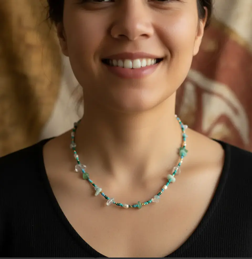 Collar paz Celeste 1