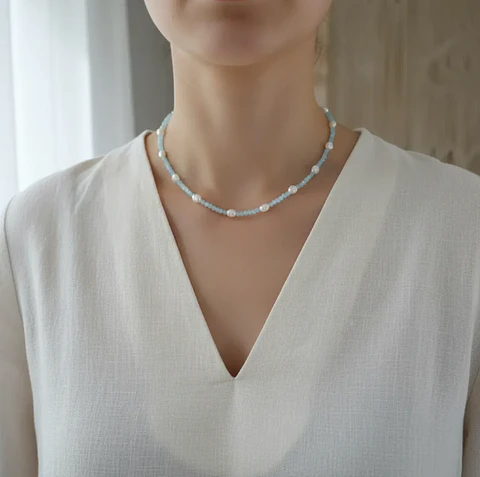 Collar Ann celeste
