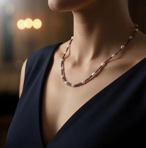 Collar Ann morado